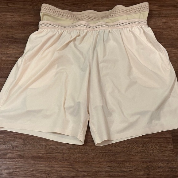 Nike x MMW 2-in-1 Matthew M. Williams Vanilla Cream Microfiber Shorts - Picture 7 of 11